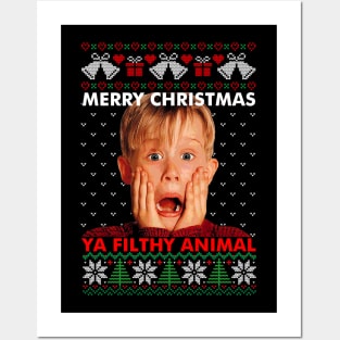 Home Alone Kevin Christmas - Ya Filthy Animal Posters and Art